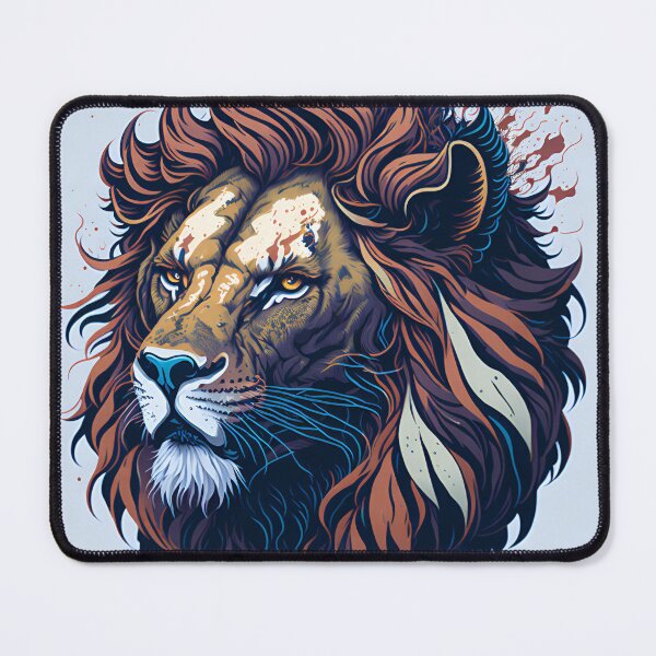 Artikelvorschau, Splash multicolored art a lion head. entworfen und verkauft von IuriiVlasenko.