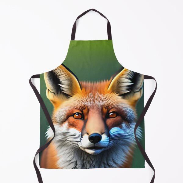 Item preview, cute red fox on green background designed and sold by redstar-design.