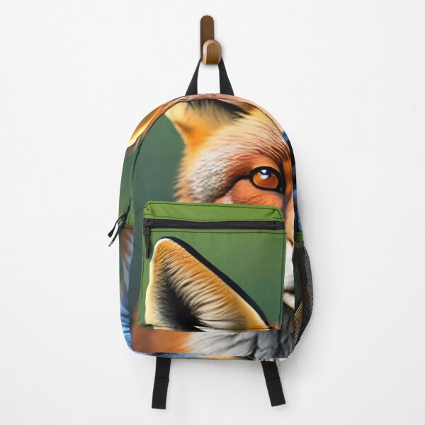 Item preview, cute red fox on green background designed and sold by redstar-design.