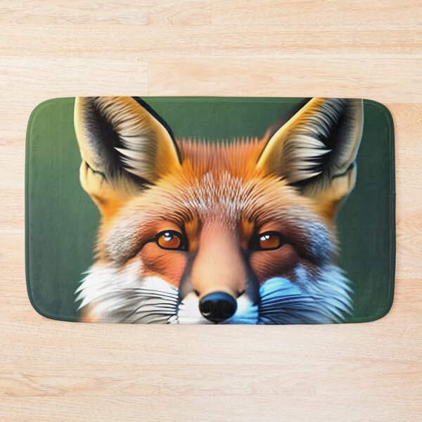 Item preview, cute red fox on green background designed and sold by redstar-design.