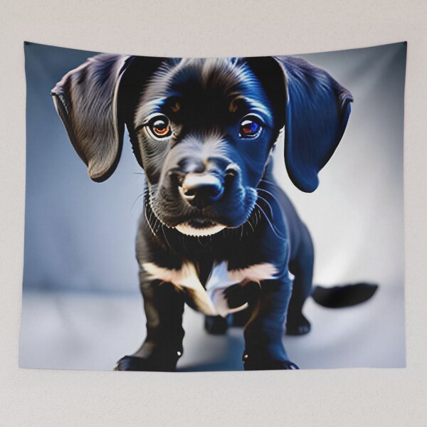 Item preview, little black dog designed and sold by redstar-design.