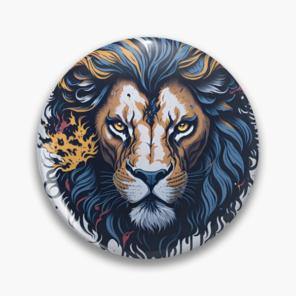 Artikelvorschau, Splash multicolored art a lion head. entworfen und verkauft von IuriiVlasenko.