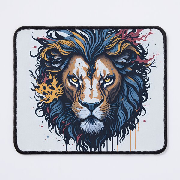 Artikelvorschau, Splash multicolored art a lion head. entworfen und verkauft von IuriiVlasenko.