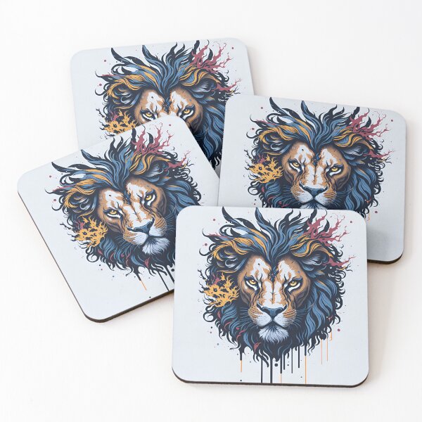 Item preview, Splash multicolored art a lion head. designed and sold by IuriiVlasenko.