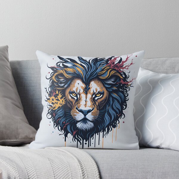 Item preview, Splash multicolored art a lion head. designed and sold by IuriiVlasenko.