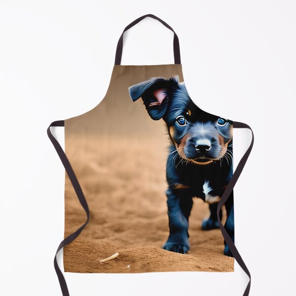 Item preview, little black dog in the sand designed and sold by redstar-design.