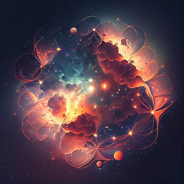 Artwork thumbnail, Beautiful Constellations in Space Digital Painting by CodeAndColors
