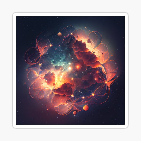 Item preview, Beautiful Constellations in Space Digital Painting designed and sold by CodeAndColors.