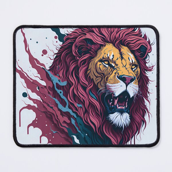 Artikelvorschau, Splash multicolored art a lion head. entworfen und verkauft von IuriiVlasenko.