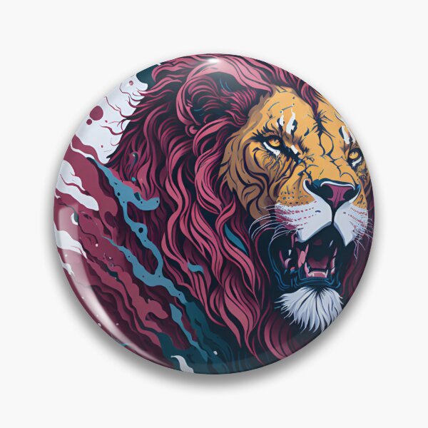 Artikelvorschau, Splash multicolored art a lion head. entworfen und verkauft von IuriiVlasenko.