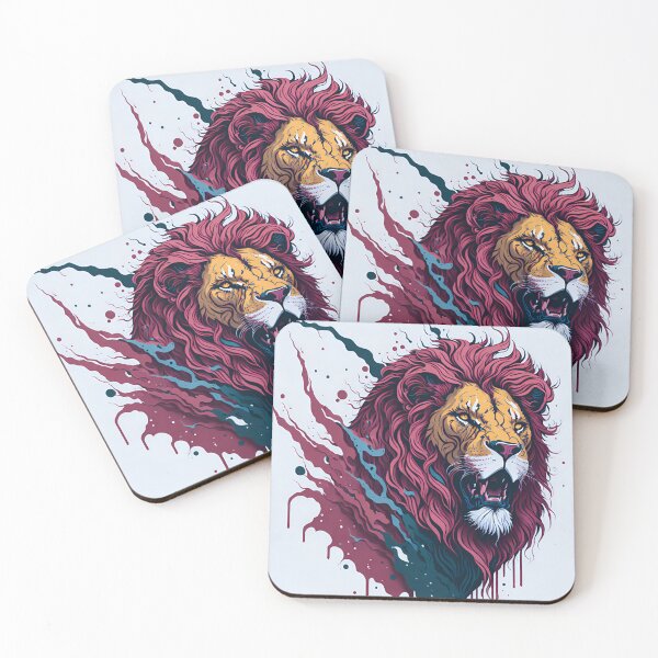 Item preview, Splash multicolored art a lion head. designed and sold by IuriiVlasenko.