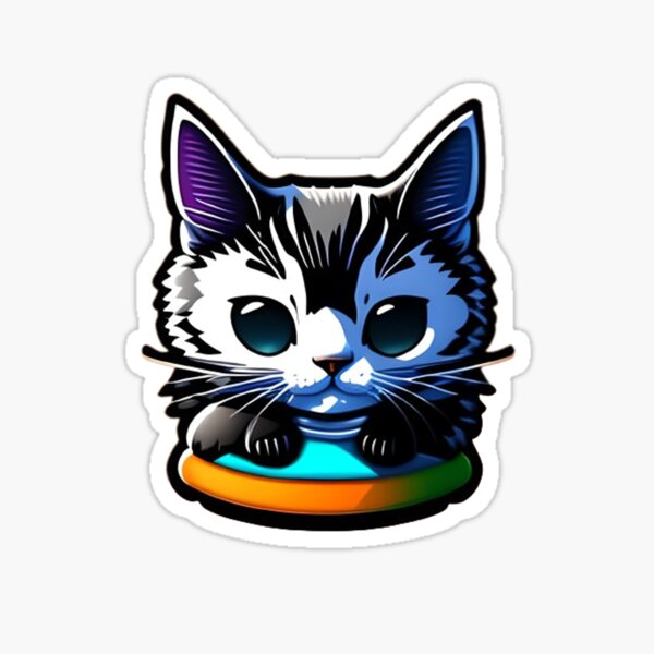 Cute Dj Cats Porn - Cat For Whatsapp Stickers for Sale | Redbubble