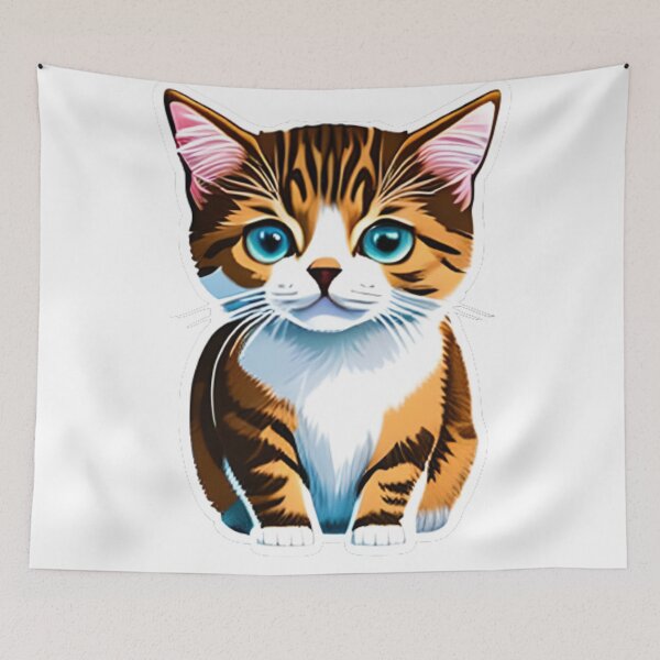 Item preview, ginger cat chibi sticker designed and sold by redstar-design.