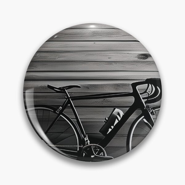 Item preview, black and white racing bike designed and sold by redstar-design.