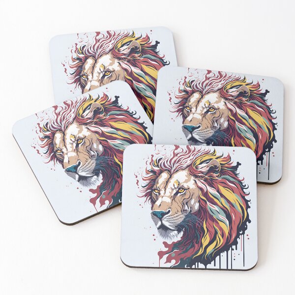 Item preview, Splash multicolored art a lion head. designed and sold by IuriiVlasenko.