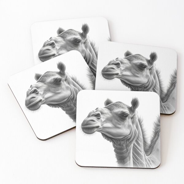 Item preview, Black and white Camel drawing designed and sold by Pencil-Art.