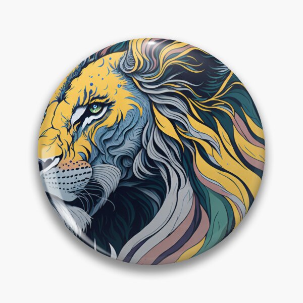 Artikelvorschau, Splash multicolored art a lion head. entworfen und verkauft von IuriiVlasenko.