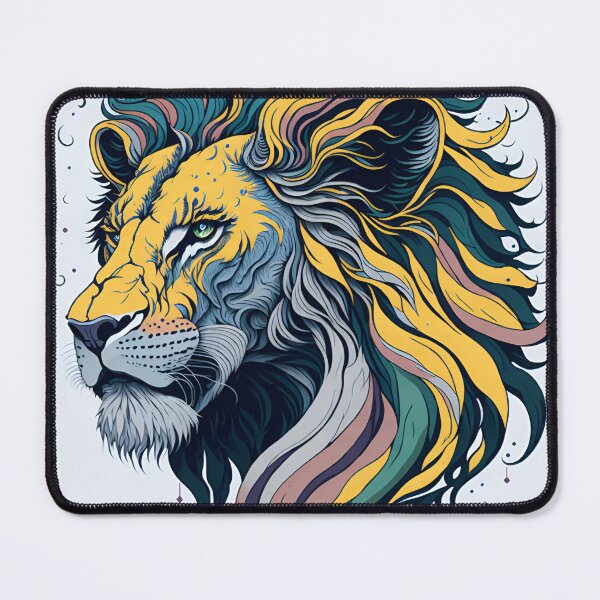 Artikelvorschau, Splash multicolored art a lion head. entworfen und verkauft von IuriiVlasenko.