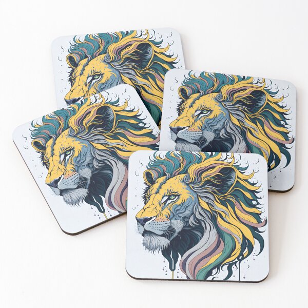 Item preview, Splash multicolored art a lion head. designed and sold by IuriiVlasenko.