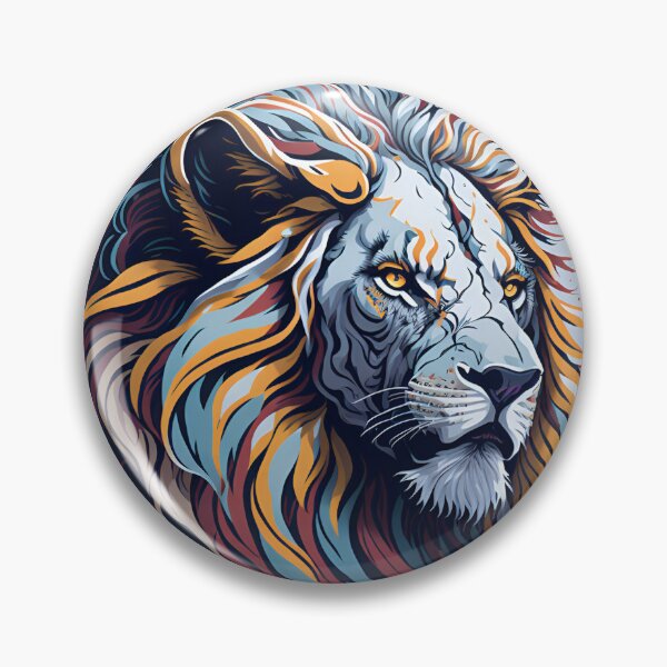 Artikelvorschau, Splash multicolored art a lion head. entworfen und verkauft von IuriiVlasenko.