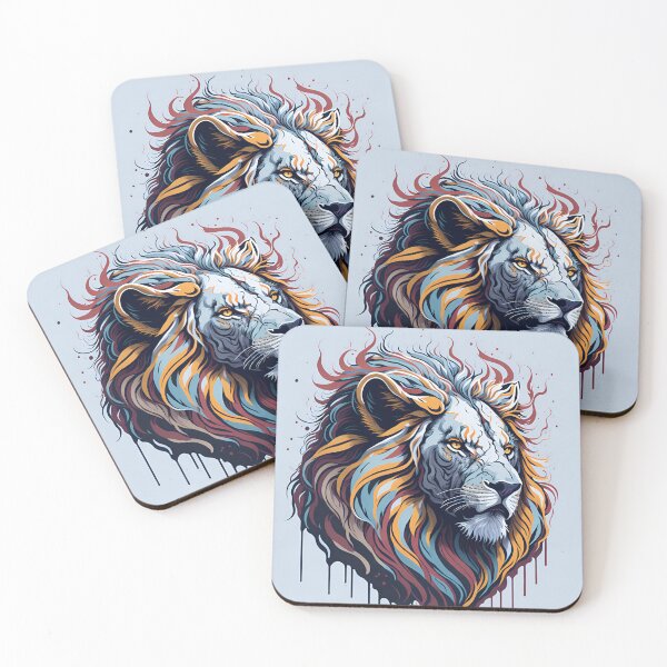 Item preview, Splash multicolored art a lion head. designed and sold by IuriiVlasenko.