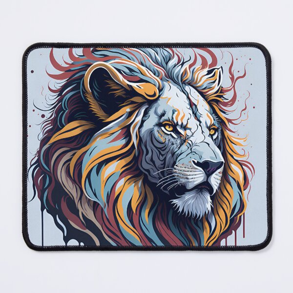 Artikelvorschau, Splash multicolored art a lion head. entworfen und verkauft von IuriiVlasenko.