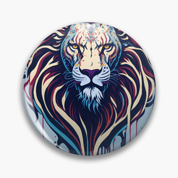 Artikelvorschau, Splash multicolored art a lion head. entworfen und verkauft von IuriiVlasenko.