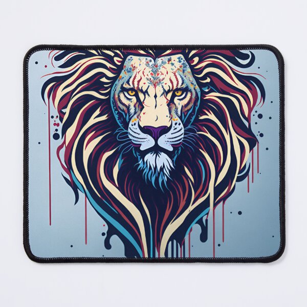 Artikelvorschau, Splash multicolored art a lion head. entworfen und verkauft von IuriiVlasenko.