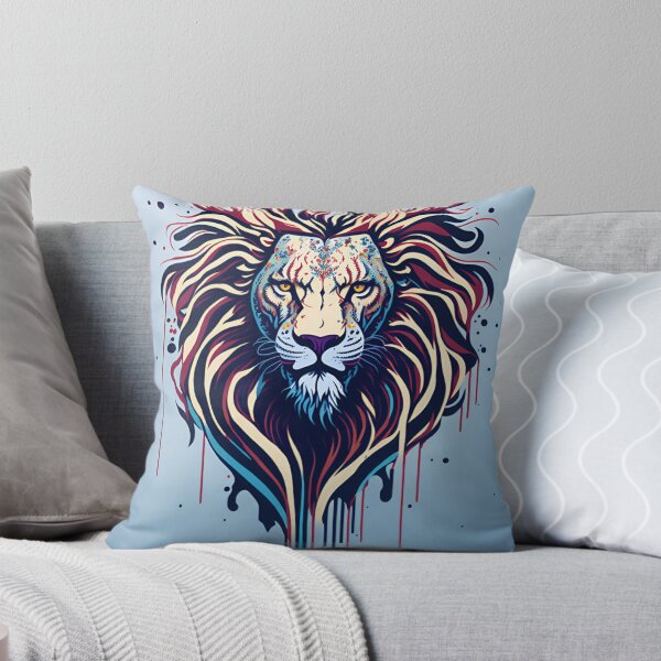 Aperçu de l'œuvre Splash multicolored art a lion head. créée et vendue par IuriiVlasenko.