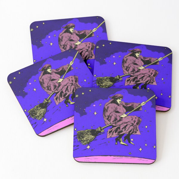 Item preview, The Witch Riding A Broom In Outer Space  designed and sold by HVIUXLEE.