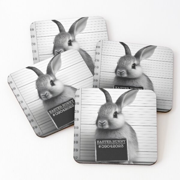Item preview, Rabbit Mugshot - Funny Easter Bunny Design designed and sold by togetherShirts.