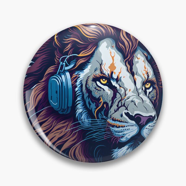 Artikelvorschau, Splash multicolored art a lion head. entworfen und verkauft von IuriiVlasenko.