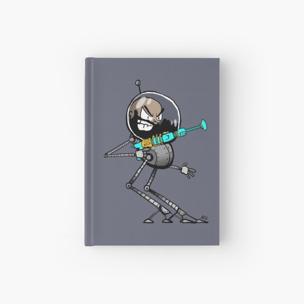 Space Aaron Robot Hardcover Journal