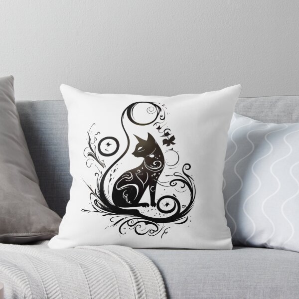 Item preview, Tribal Tattoo Style Cat designed and sold by ShadowAndSlate.