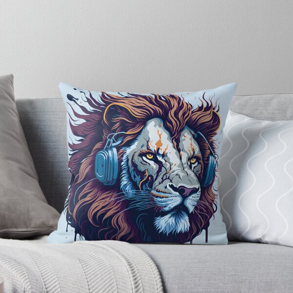 Item preview, Splash multicolored art a lion head. designed and sold by IuriiVlasenko.