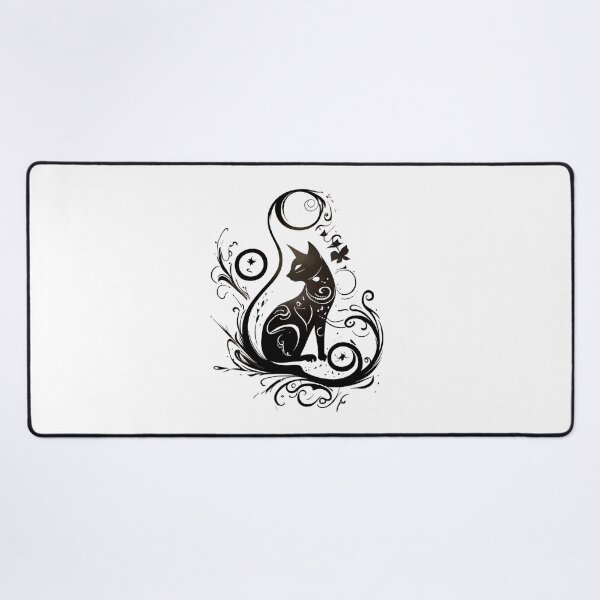 Item preview, Tribal Tattoo Style Cat designed and sold by ShadowAndSlate.
