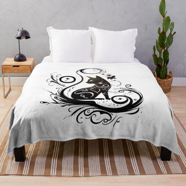 Item preview, Tribal Tattoo Style Cat designed and sold by ShadowAndSlate.