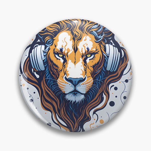 Artikelvorschau, Splash multicolored art a lion head. entworfen und verkauft von IuriiVlasenko.