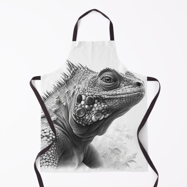 Item preview, Black and white Iguana drawing designed and sold by Pencil-Art.