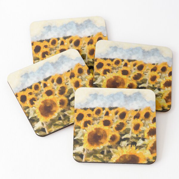 Item preview, The Yellow Sunflower Field - Watercolor designed and sold by The Iconic Minimalist.
