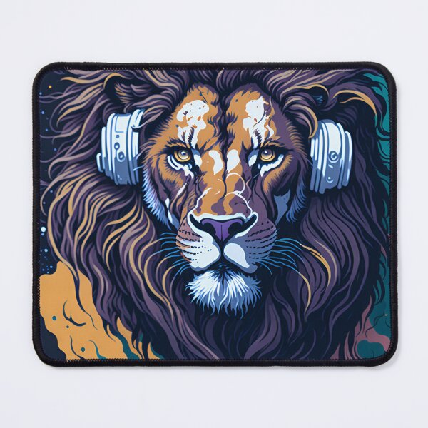 Artikelvorschau, Splash multicolored art a lion head. entworfen und verkauft von IuriiVlasenko.