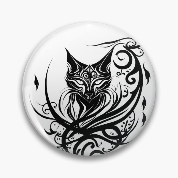 Item preview, Tribal Style Cat designed and sold by ShadowAndSlate.