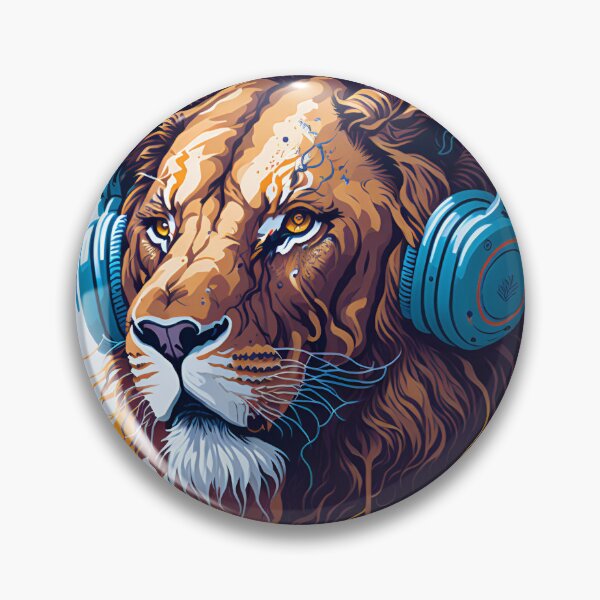 Artikelvorschau, Splash multicolored art a lion head. entworfen und verkauft von IuriiVlasenko.