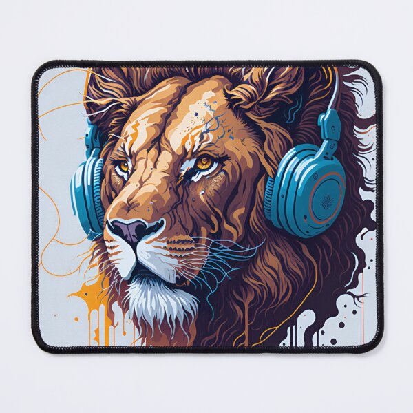 Artikelvorschau, Splash multicolored art a lion head. entworfen und verkauft von IuriiVlasenko.