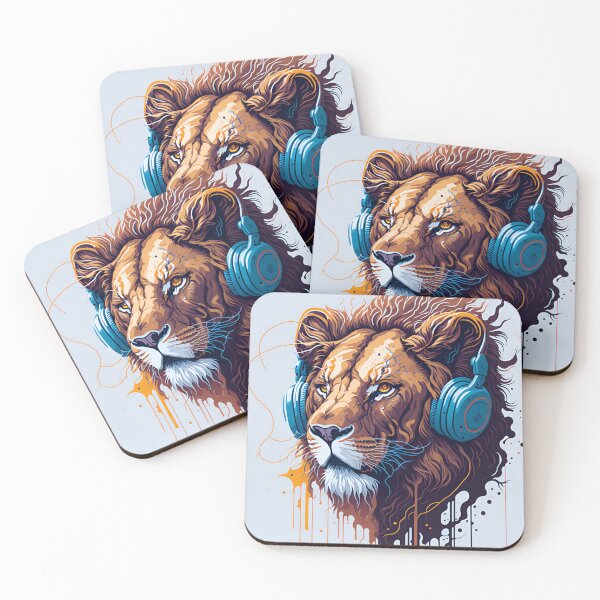 Item preview, Splash multicolored art a lion head. designed and sold by IuriiVlasenko.