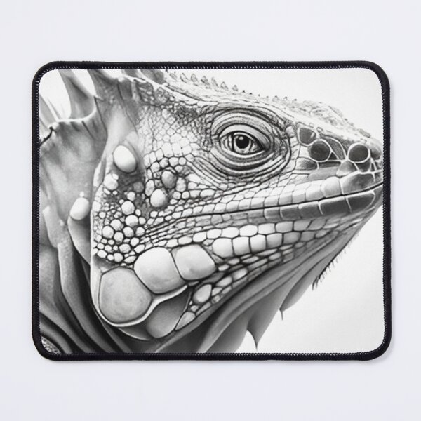 Item preview, Black and white Iguana drawing designed and sold by Pencil-Art.