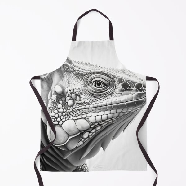 Item preview, Black and white Iguana drawing designed and sold by Pencil-Art.
