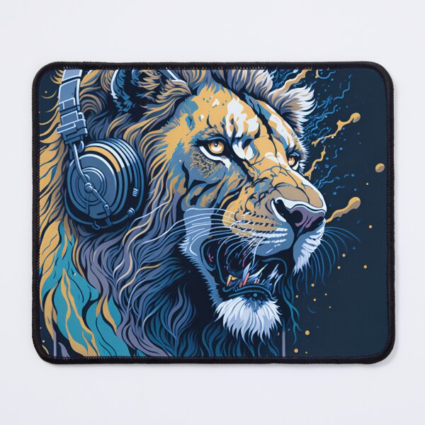 Artikelvorschau, Splash multicolored art a lion head. entworfen und verkauft von IuriiVlasenko.