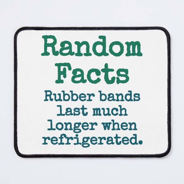 Item preview, Rubber Bands Last Much Longer - Trivia Fact designed and sold by CrankyOldDude.