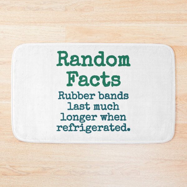 Item preview, Rubber Bands Last Much Longer - Trivia Fact designed and sold by CrankyOldDude.